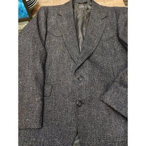 Warren Sewell Western Wear Gray Blazer Coat  2 Button Men's 42 Reg USA Made